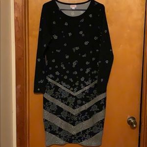 Black Lularoe Debbie elegant dress